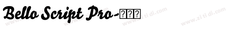 Bello Script Pro字体转换